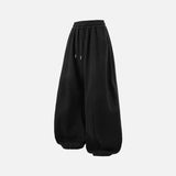 Patchwork Cozy Fleece Blade Wide Leg Jogger