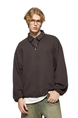 Oversized Cozy Velvet Sweatshirt