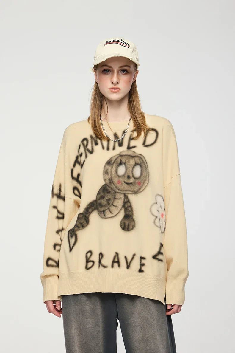 Illustrated Graphic Sweater