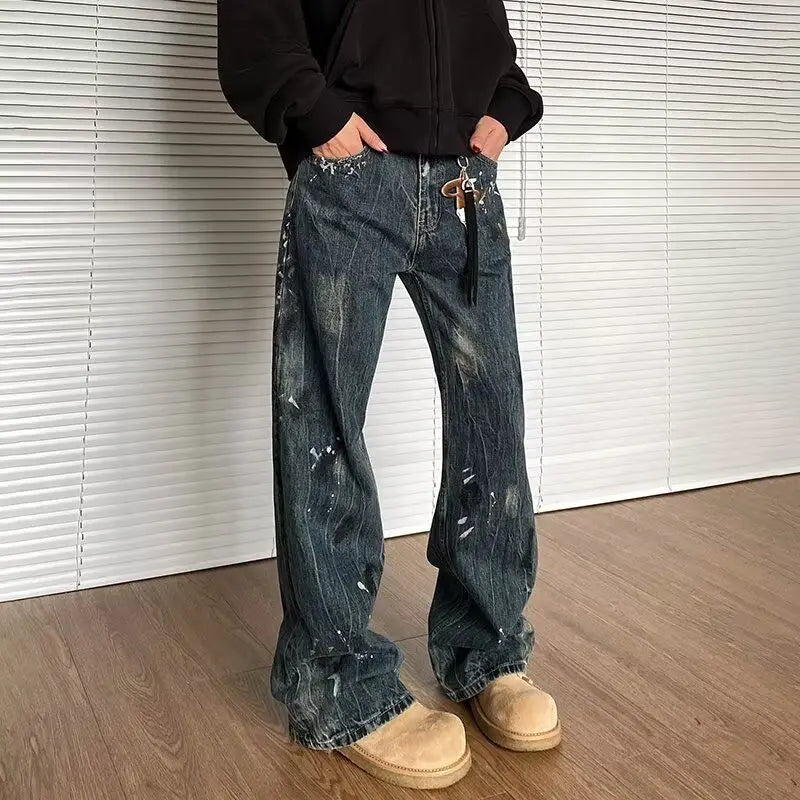 Y2K 빈티지 워싱진