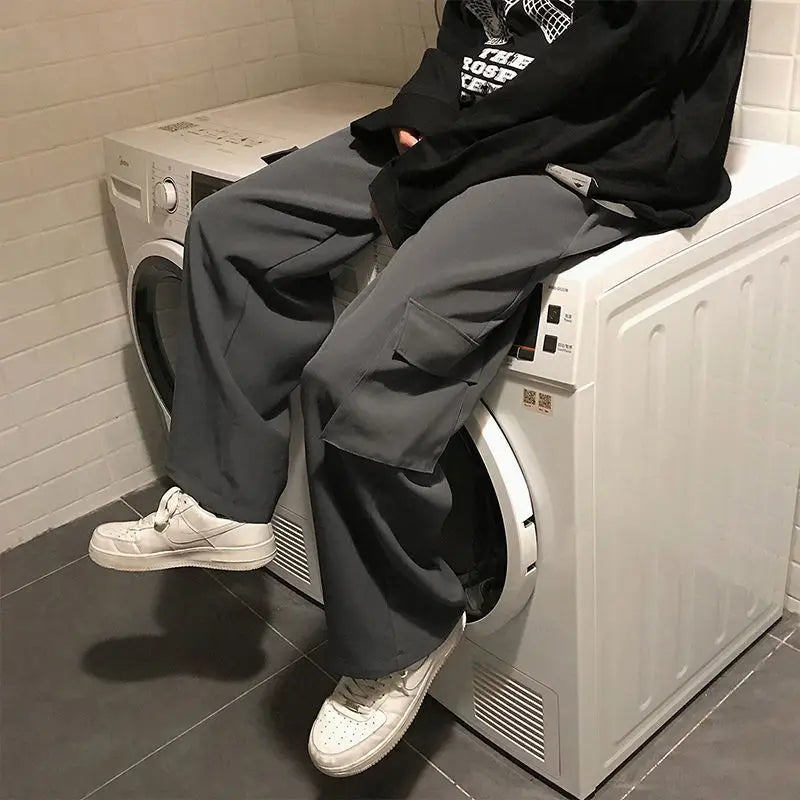 Men's vintage Casual Oversize Cargo Sweatpants