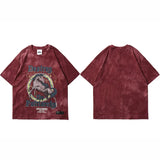 Fashionable Streetwear Wild Horse Print Hip Hop T-Shirt