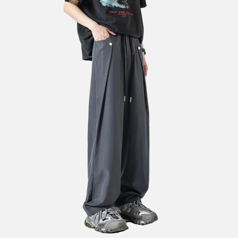 Relaxed Fit Wide Legged Hip Hop Pants