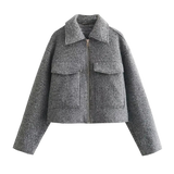 Autumn Winter Tweed Jacket