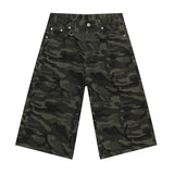 Y2k Vintage Black Wide-leg Jorts