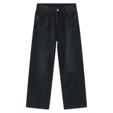 Jean vintage noir à jambes larges