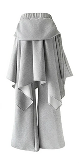 Versatile Irregular Fake Two Piece Flared Sweatpants