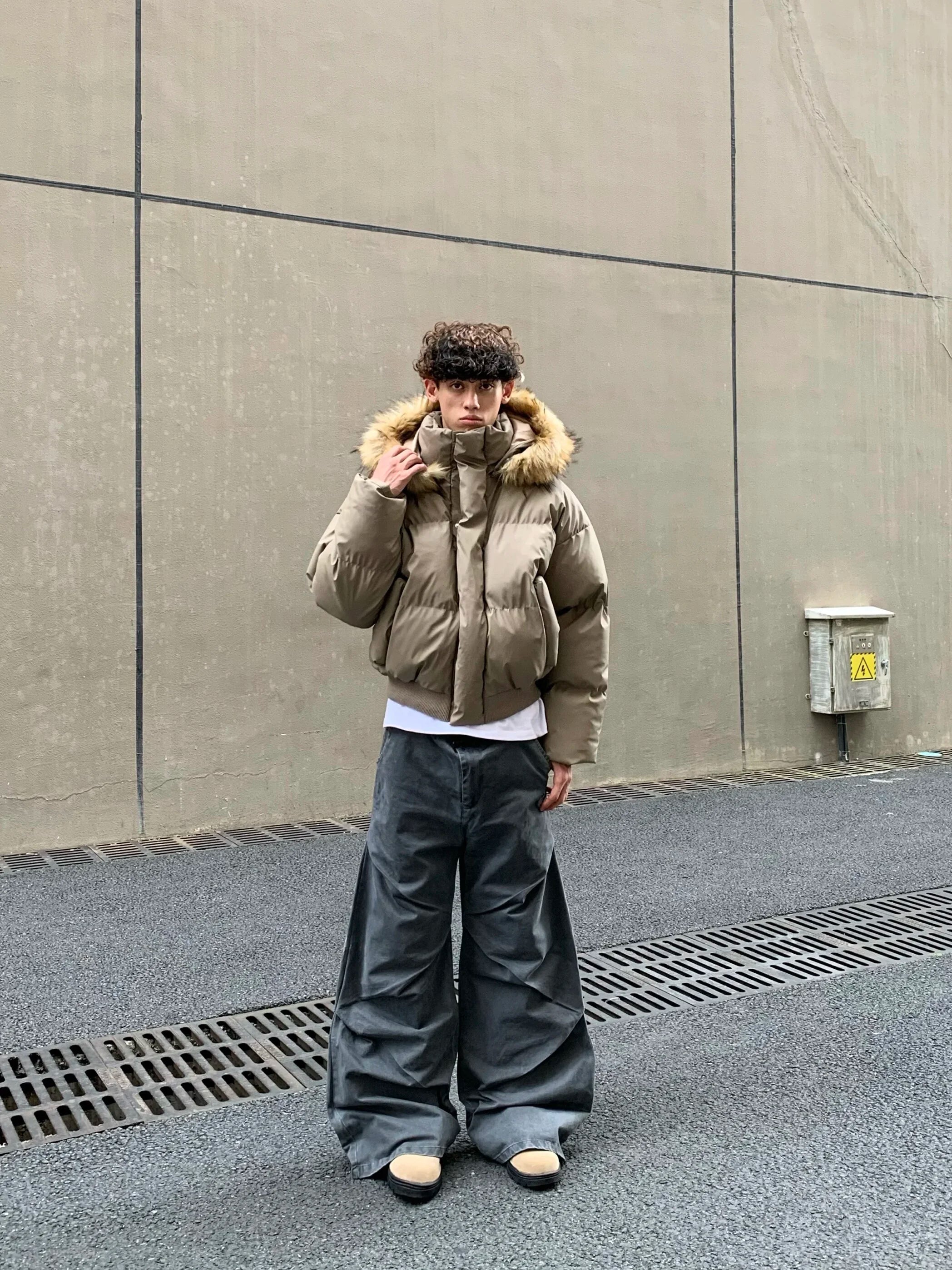 Parka d'hiver rafraîchissante avec bonnet amovible et veste Boomer