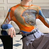 Vintage T-Shirt im amerikanischen Stil, schmal geschnitten