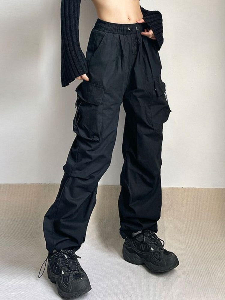 Pantalon cargo parachute Y2K