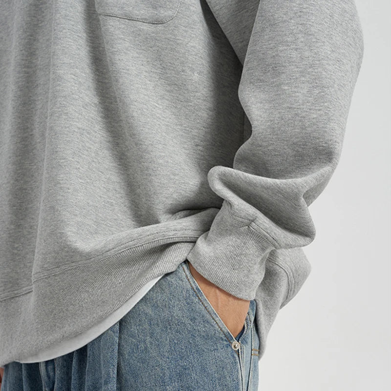 Klassisches Vintage-Luxus-Polo-Shirt in Unifarbe mit Struktur