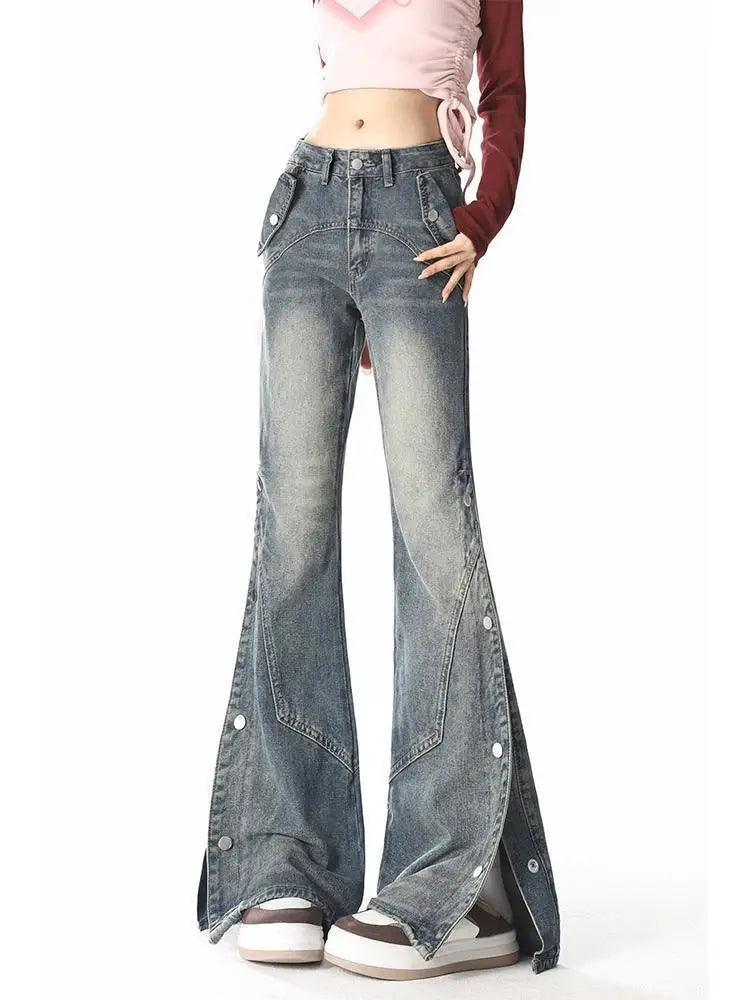 Spicy Girl High Waisted Flared Jeans