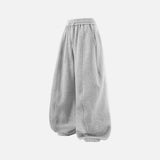 Patchwork Cozy Fleece Blade Wide Leg Jogger