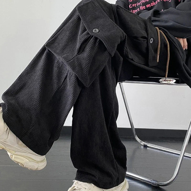 Versatile American Stylish Multi Pocket Pants