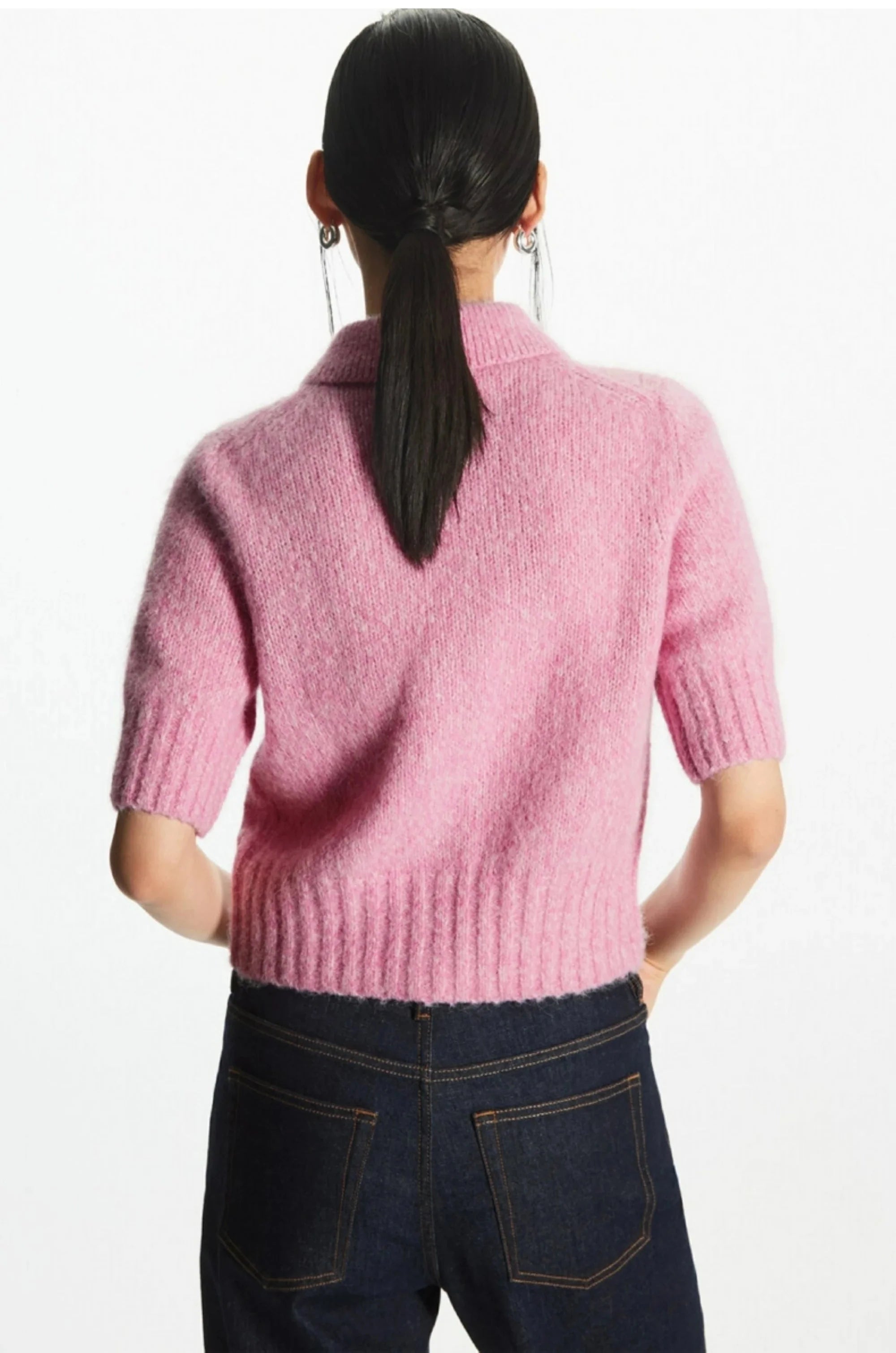 Damen-Winterstrickjacke im Retro-Stil, elegant und modern, amerikanischer Stil