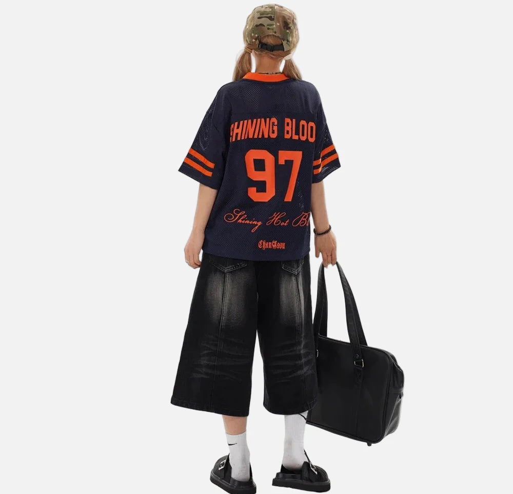 Breathable Mesh Hollow Short Sleeve Sports T-Shirt