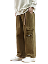 Wide-Leg Cargo Pants