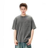 T-shirt fourre-tout uni à poche avant