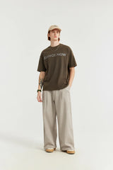 Pantalon ample rétro uni