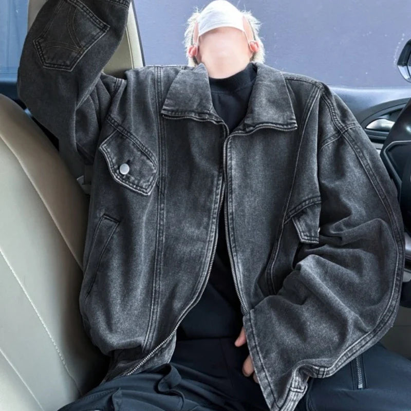 Deconstructive American Washed Denim Jacket