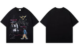 T-shirt décontracté streetwear graphique hip-hop