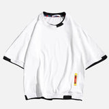 Summer Oversized Fake Two Piece Cotton T-Shirt