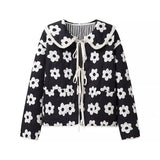 Veste matelassée réversible à fleurs bohèmes