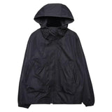 Coupe-vent oversize tactique cargo à capuche