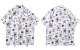 Retro Essential Music Player Grafik Kurzarmshirt