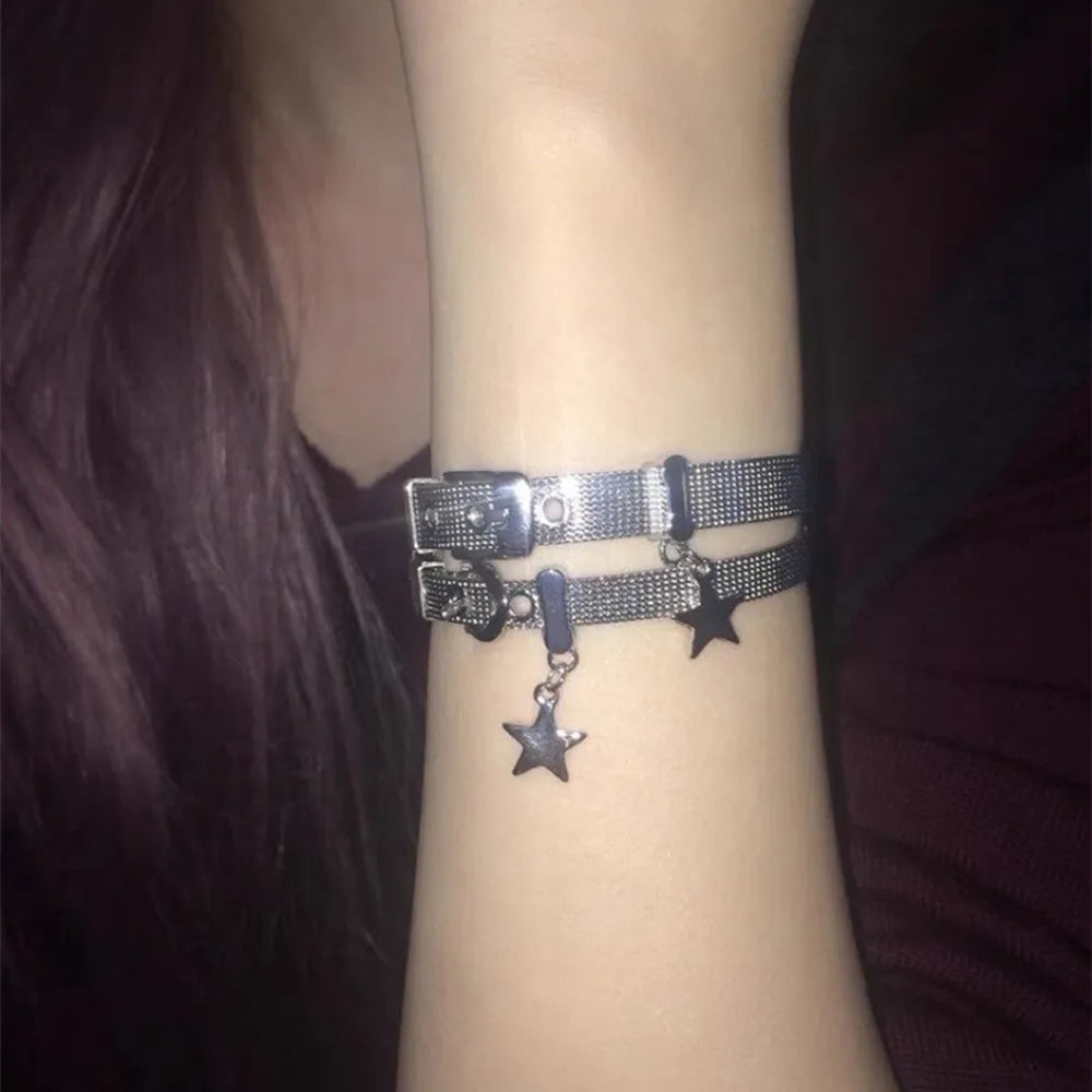 Y2K Star Titanium Steel Bracelet