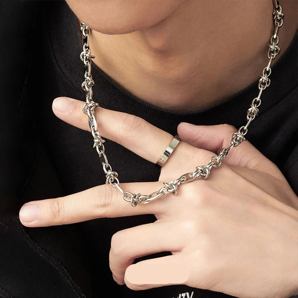 Luxury Stainless Steel Splicing Necklace