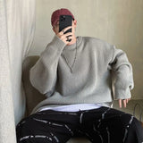 Solid Color Knitted Sweater