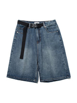 Short en jean ample mi-long, indispensable de l'été