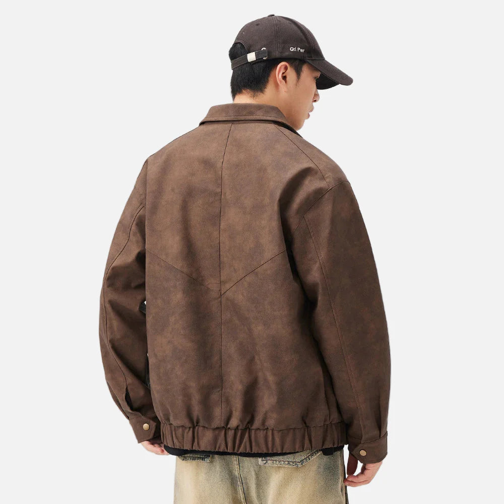 High End American Workwear Leather Jacket