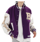 Skeleton Bones Varsity Jacket