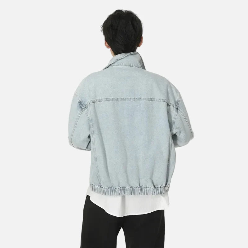 Vintage American Style Denim Workwear Jacket