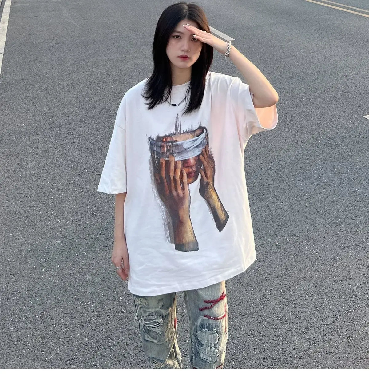 Emo Vintage Blinding Thoughts T-shirt