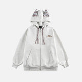 Cute Loose Cat Ear Casual Hooded Sweatshirt