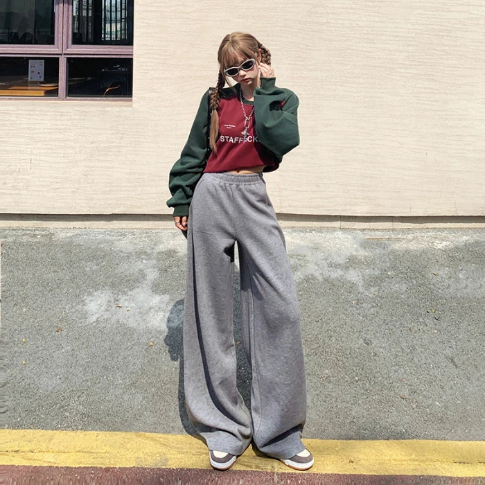 Y2K Vintage Coole Jogginghose mit weitem Bein