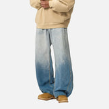 Streetwear Ripped Casual Wide Leg Denim Jeans