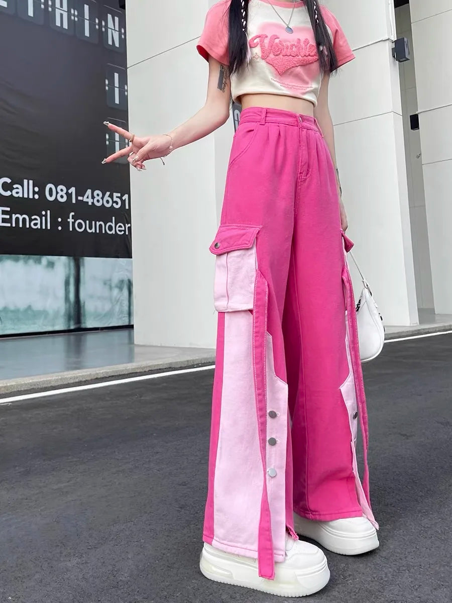 Barbie Patchwork Cargo Pants