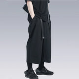 Casual Draping Techwear Punk Style Jorts
