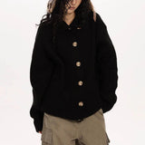 Unique Loose Knitted Long Sleeve Cardigan