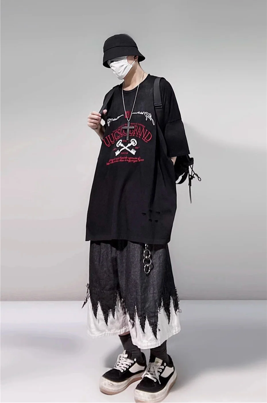 Vintage Patchwork Hip Hop Denim Jorts