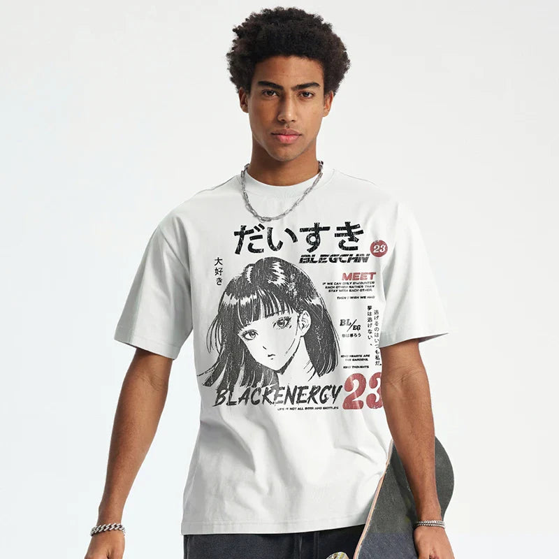 T-shirt rétro anime japonais