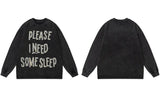 Black Lightweight Graphic Printed Long Sleeve T-Shirt