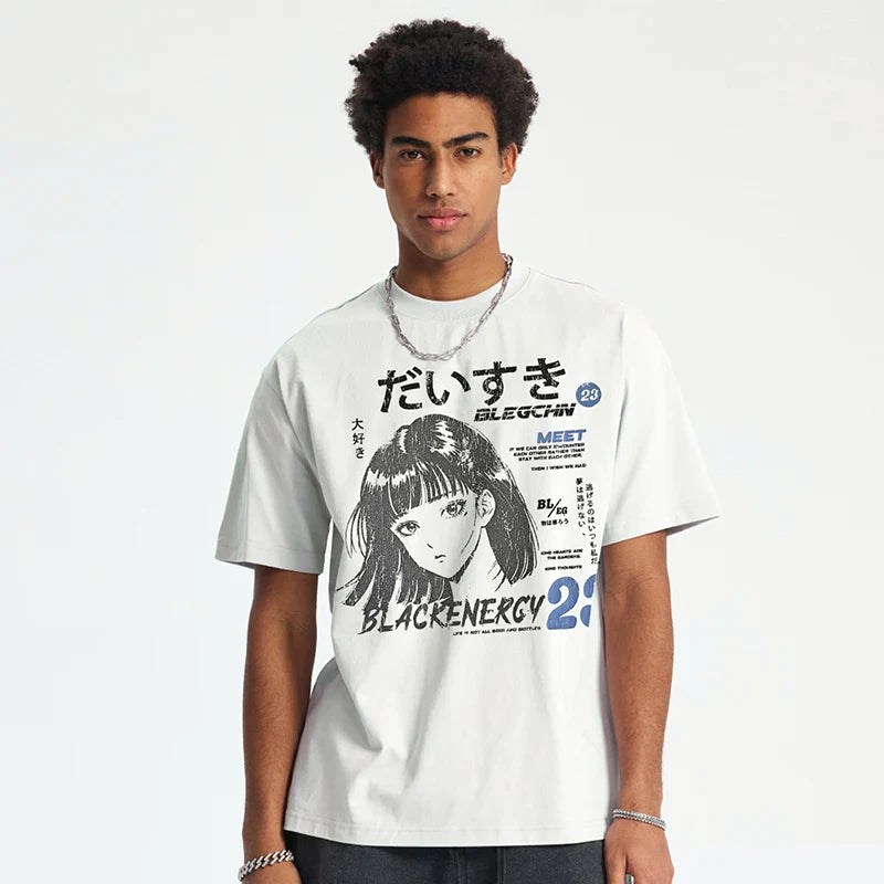 T-shirt rétro anime japonais