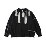 Pullover mit Quasten-Design und individuellem Aufdruck