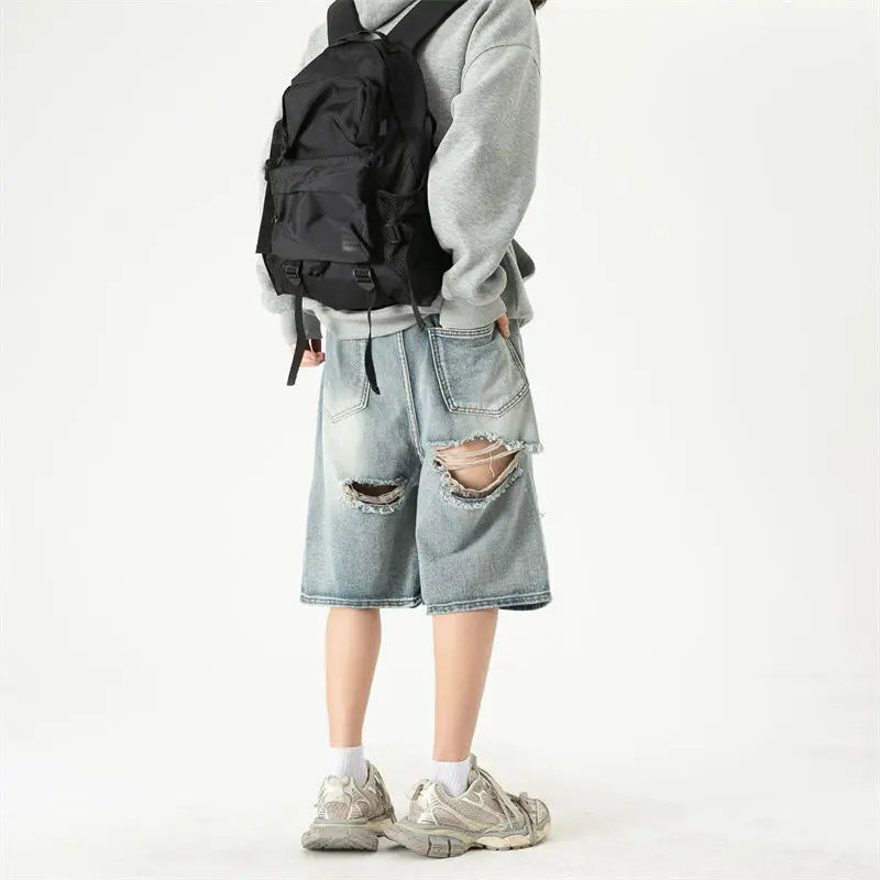 Cozy Stylish Korean Style Denim Short