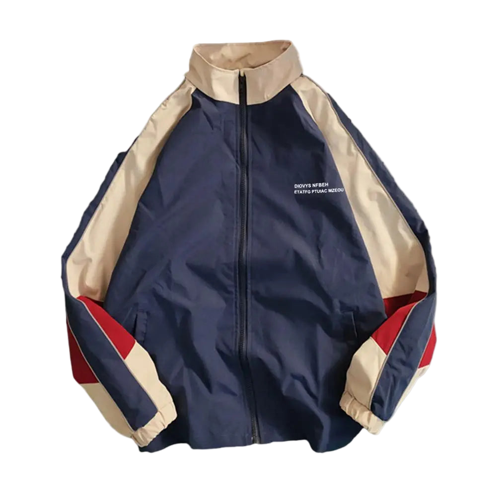 Patchwork Color Block Thin Windbreaker Jacket